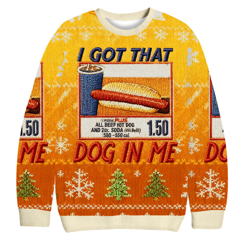 I Got That Dog In Me Christmas Ugly Sweater Christmas Day Outfit Xmas Gift Ideas