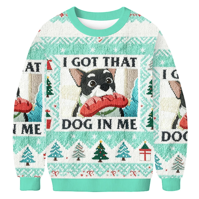 I Got That Dog In Me Christmas Ugly Sweater Winter Clothing Dog Lover Christmas Gifts
