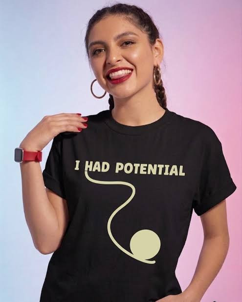 I Had Potential T-Shirt Rocky The Alien Science Fiction Clothing Funny Science Teacher Gift