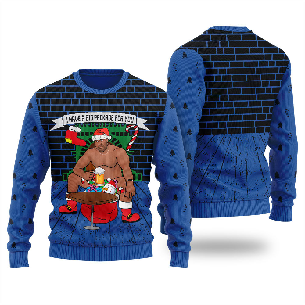 I Have A Big Package For You Barry Wood Royal Ugly Sweater Lovely Merch Gift for Cozy Winter Nights