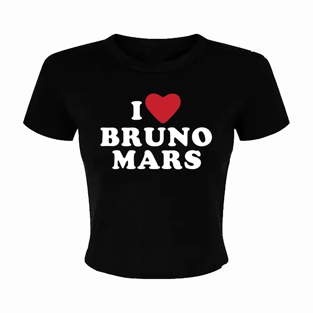 I Heart Bruno Mars Merch Bruno Mars Baby Tee Gifts Ideas For Her