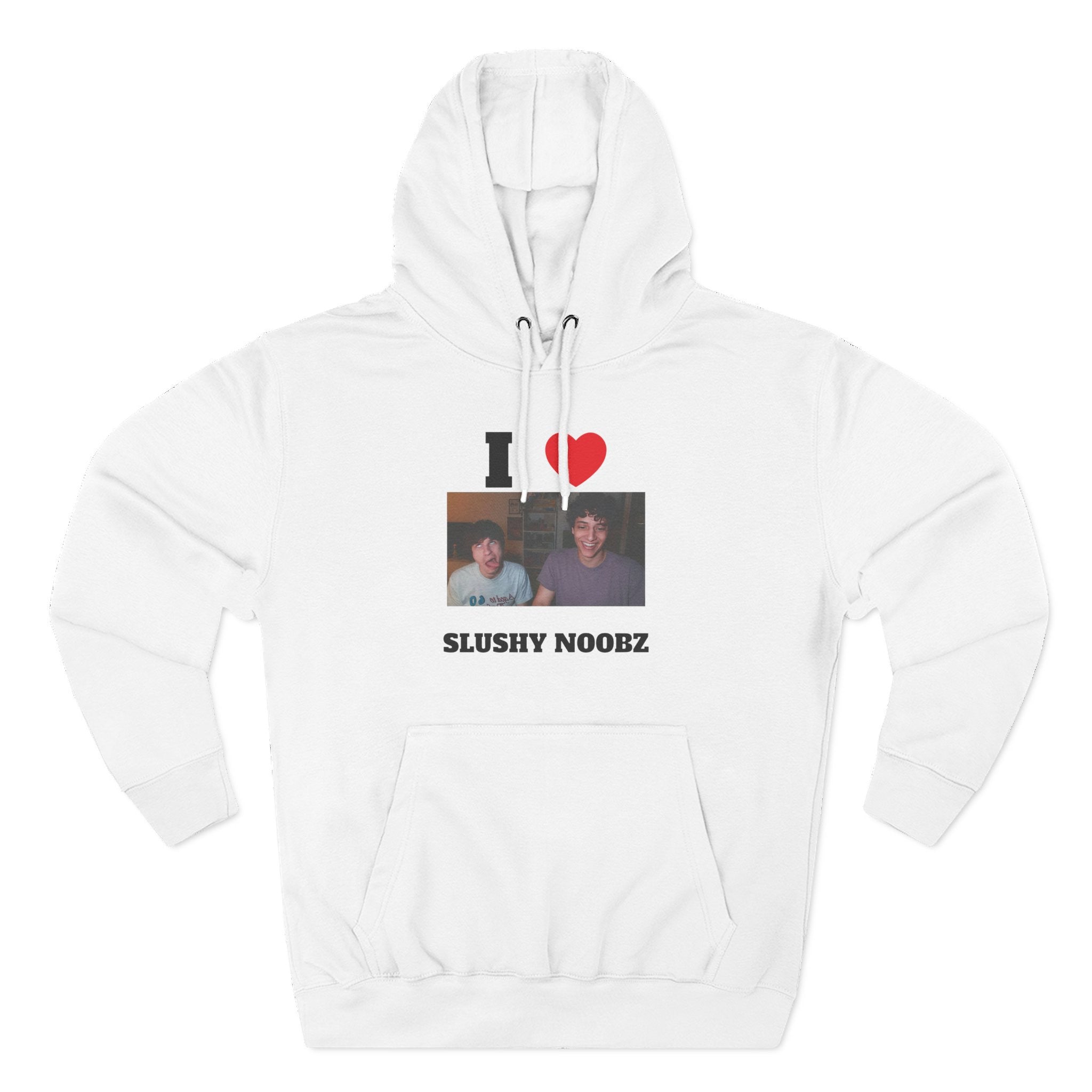 I Heart Slushy Noobz Merch White Hoodie Gifts For Best Friend I Heart Slushy Noobz Merch White Hoodie Gifts For Best Friend