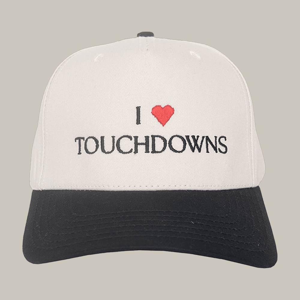 I Heart Touchdowns Two Tone Snapback Hat Katydid Snapback Hat Cool Gift For Streetwear