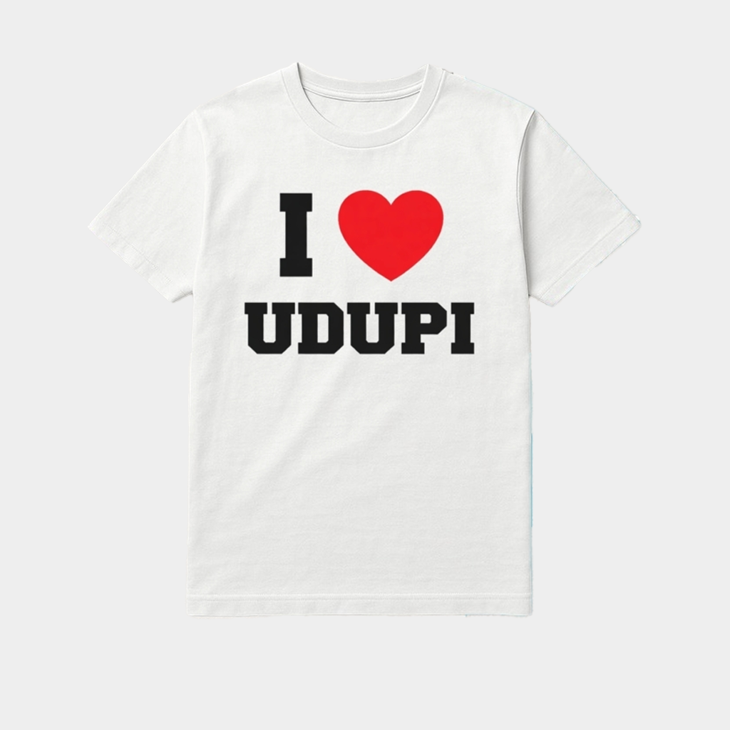 I Heart Udupi Shirt Birthday Present For Him Her
