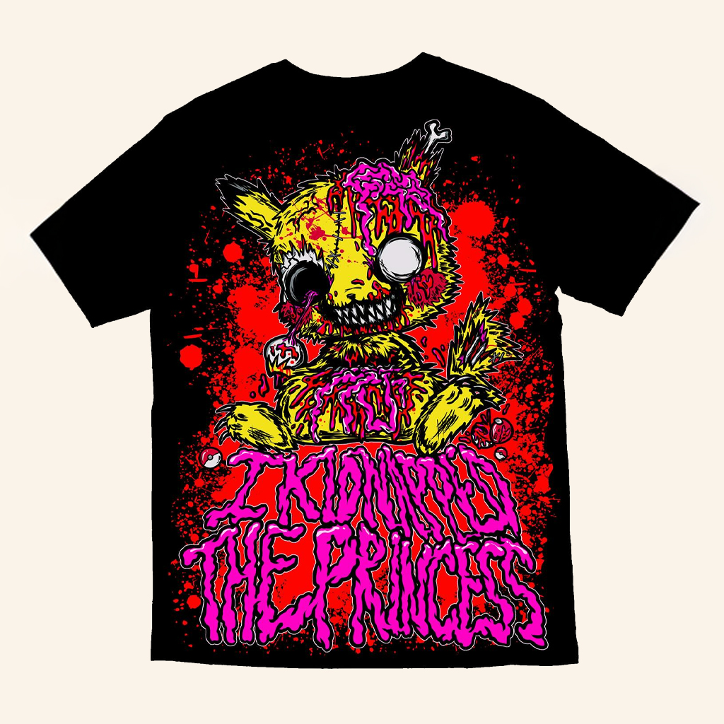 I Kidnapped The Princess Merch Zombie Pikachu T-Shirt Cool Gifts For Music Lovers