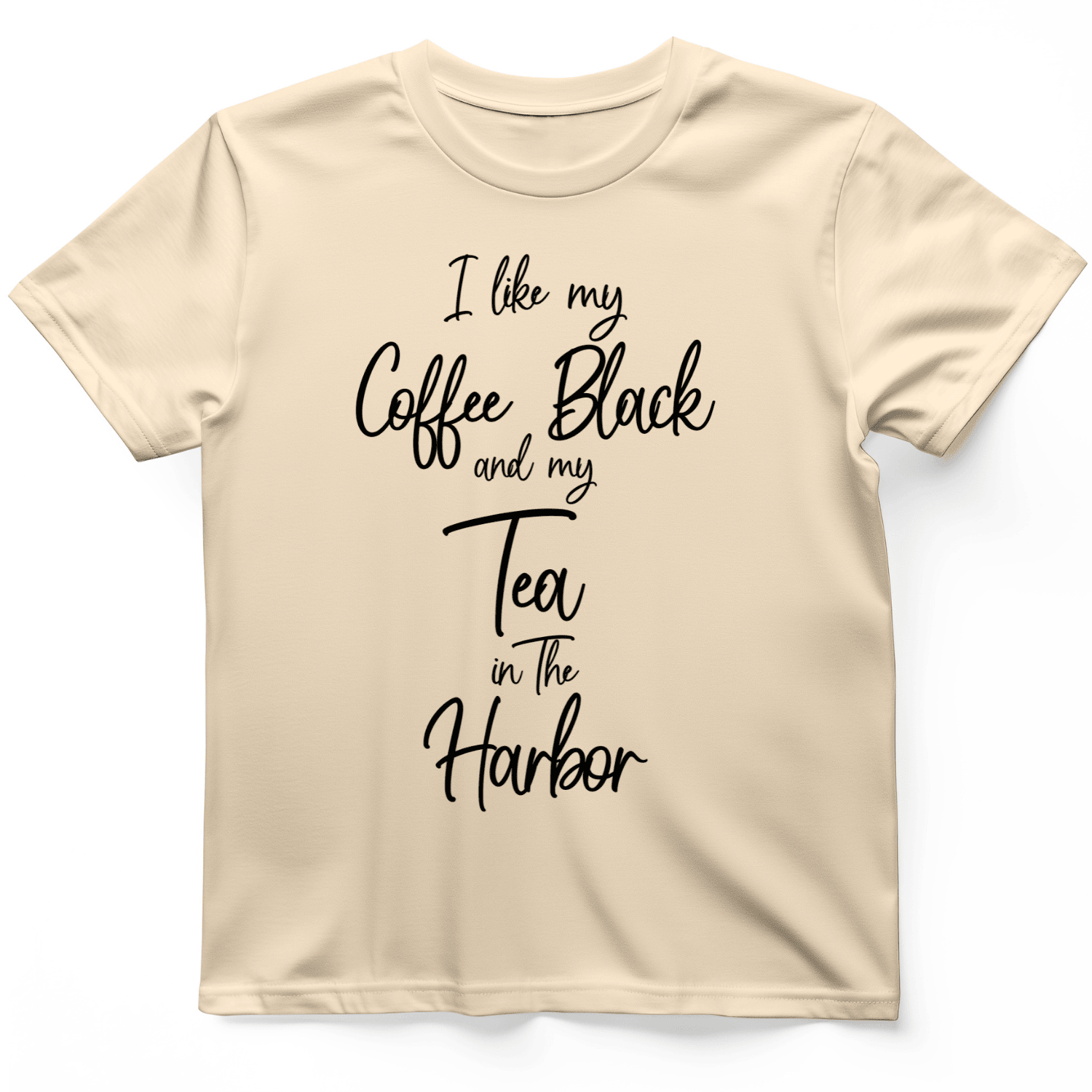 I Like My Coffee Black T-Shirt Casual Tee Unique Presents For Coffee Lovers