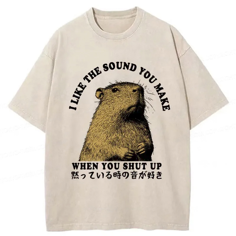 I Like The Sound Of Silence Washed T-Shirt Unique Aesthetic Fashion Tee Gifts For Besties I Like The Sound Of Silence Washed T-Shirt Unique Aesthetic Fashion Tee Gifts For Besties