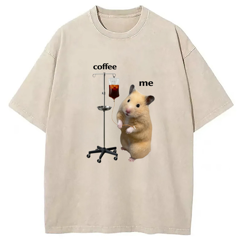 I Love Coffee Meme Washed T-Shirt Cool Urban Street Style Shirt Gifts For Sister I Love Coffee Meme Washed T-Shirt Cool Urban Street Style Shirt Gifts For Sister