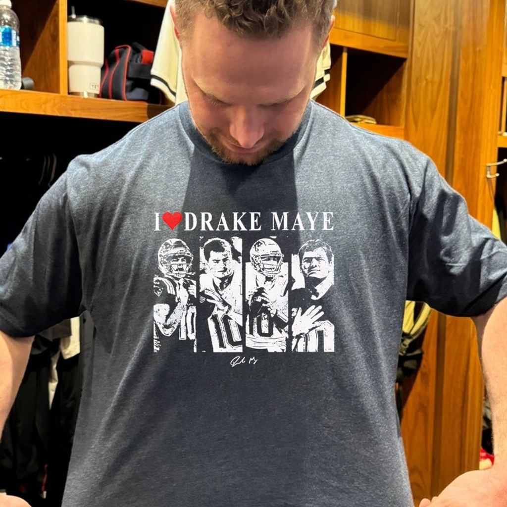 I Love Drake Maye Vintage Shirt Drake Maye Merch Birthday Gift For Football Players