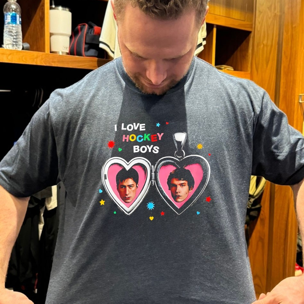 I Love Hockey Boys Shane Hollander And Ilya Rozanov Graphic Shirt Heated Rivalry Merch I Love Hockey Boys Shane Hollander And Ilya Rozanov Graphic Shirt Heated Rivalry Merch