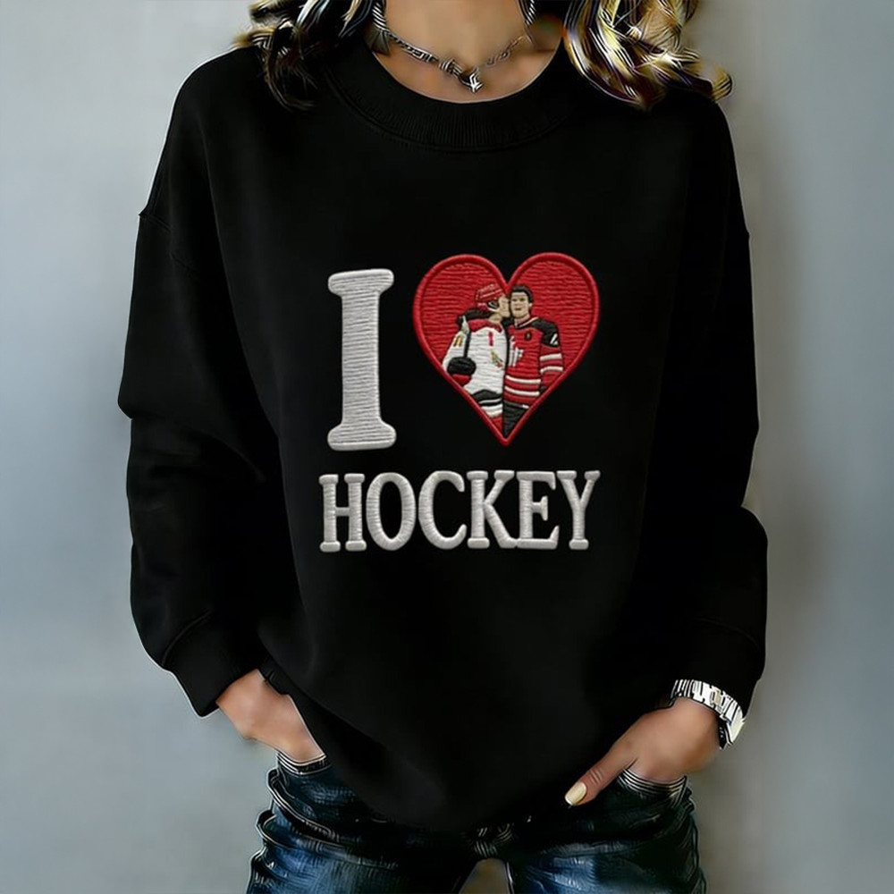 I Love Hockey Heated Rivalry Sweatshirt Heated Rivalry Clothing Gift For Women