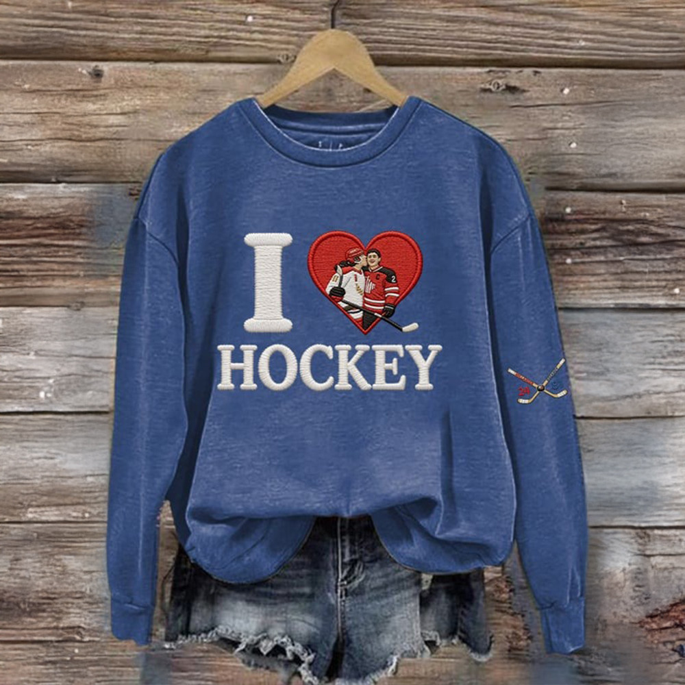 I Love Hockey Heated Rivalry Sweatshirt Heated Rivalry Merch Rozanov Lover Gifts