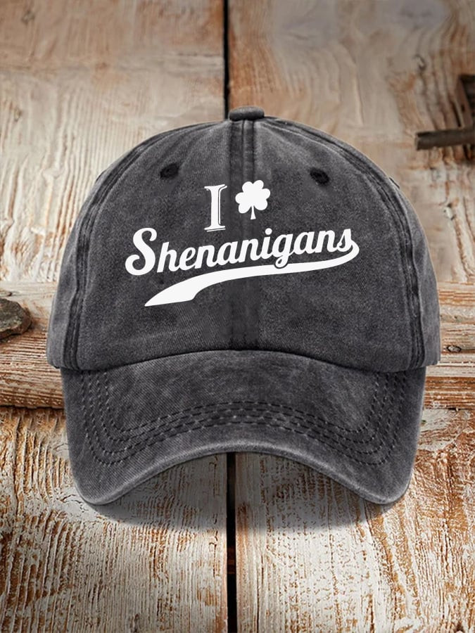 I Love I Shamrock Saint Patrick's Day Hat Ireland Forever Holiday Hat St Patrick's Gift Ideas