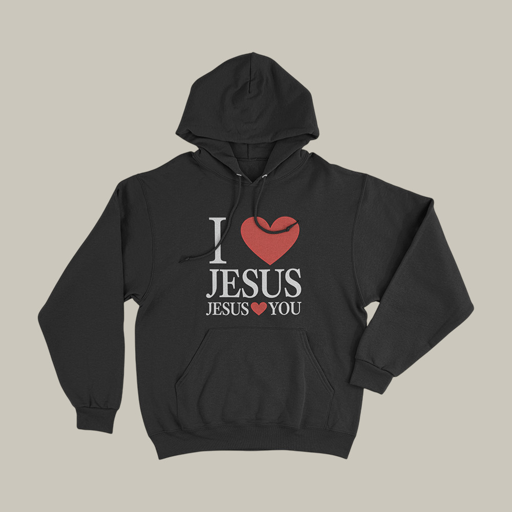 I Love Jesus Jesus Loves You Hoodie Bryce Crawford Merch Faith Gift For Father