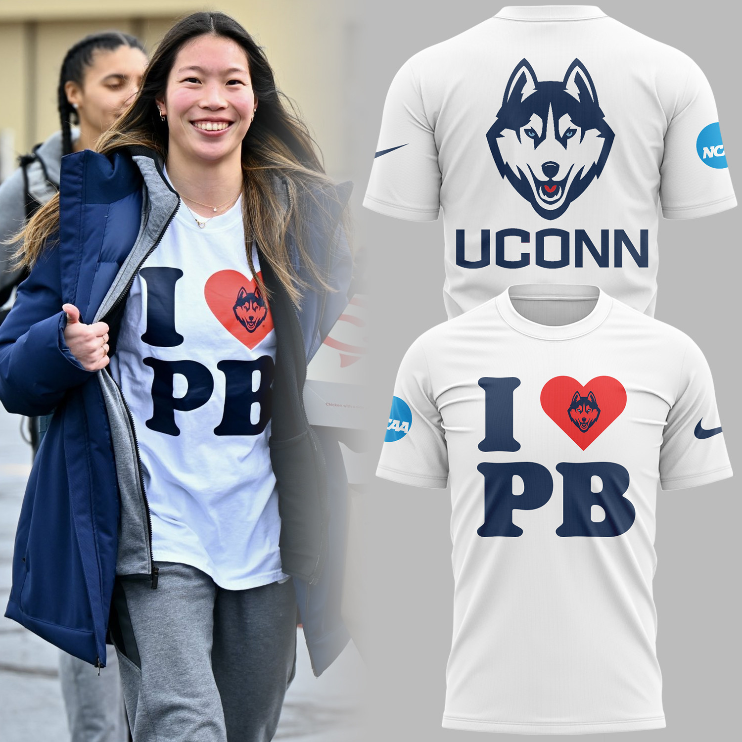 I Love PB Paige Bueckers Shirt Women's Basketball Best Gifts For UConn Huskies Fans