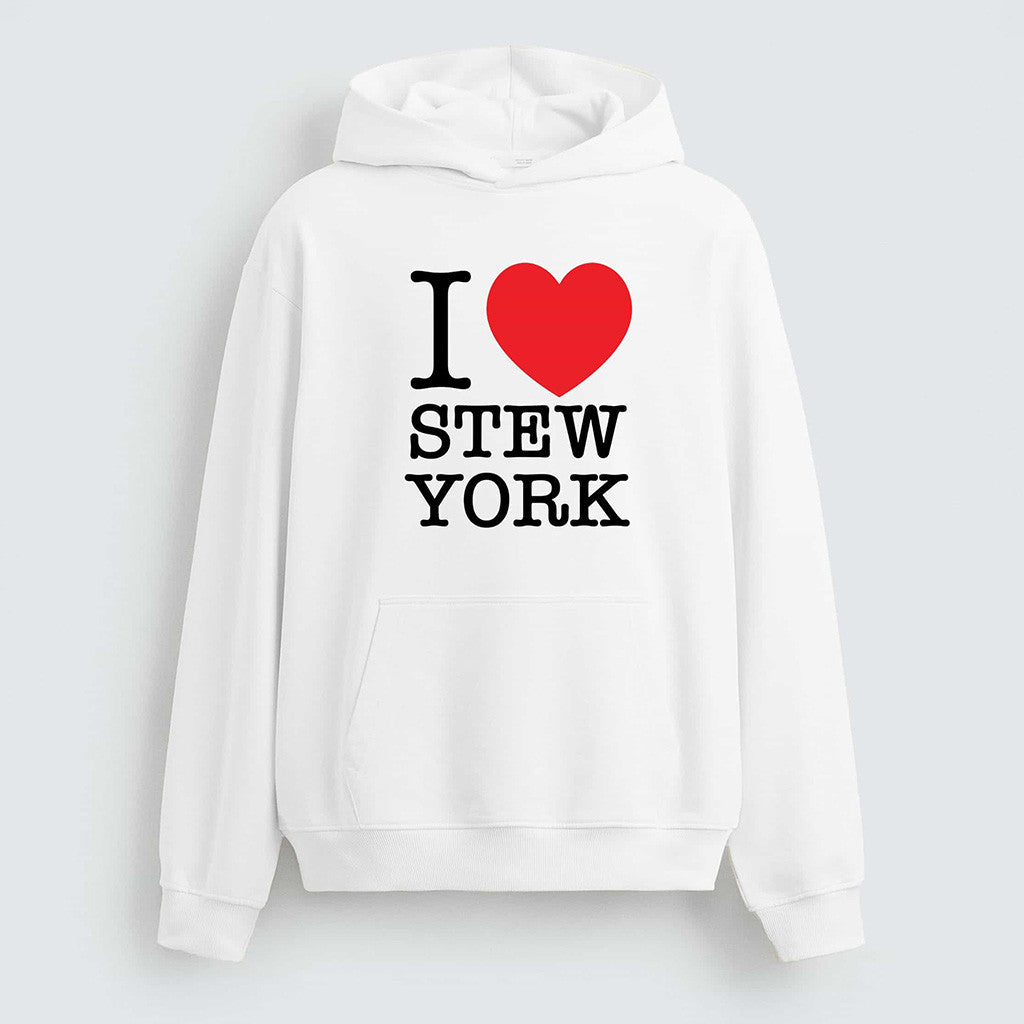 I Love Stew York Hoodie White Gifts For Best Friends I Love Stew York Hoodie White Gifts For Best Friends