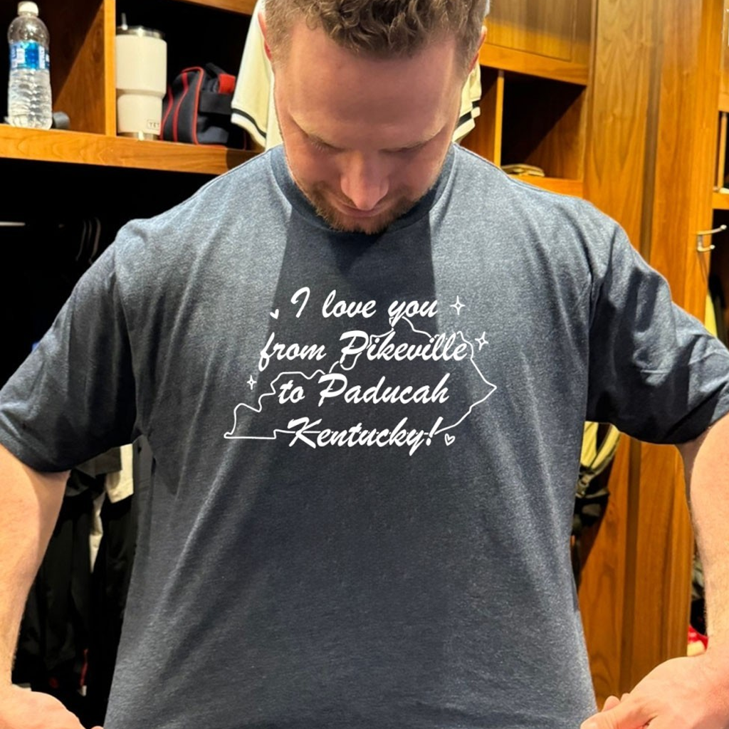 I Love You From Pikeville To Paducah Kentucky Shirt Valentine Day's Gifts