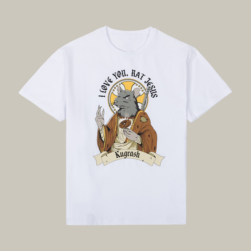 I Love You Rat Jesus T-Shirt Kugrash Dimension 20 tabletop RPG series Merch Gift For Fans