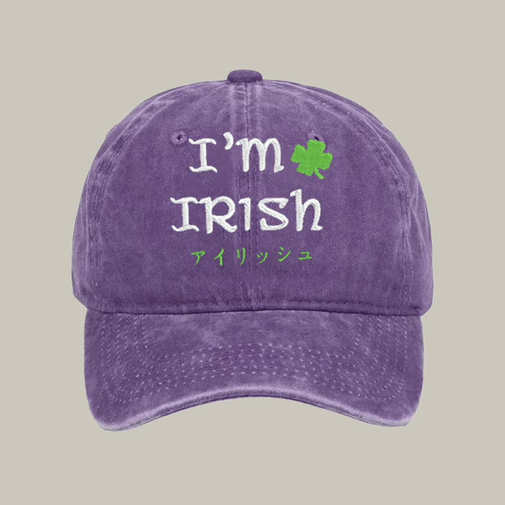 I M Irish Washed Cap Cool Baseball Caps Christmas Gift Ideas For Men