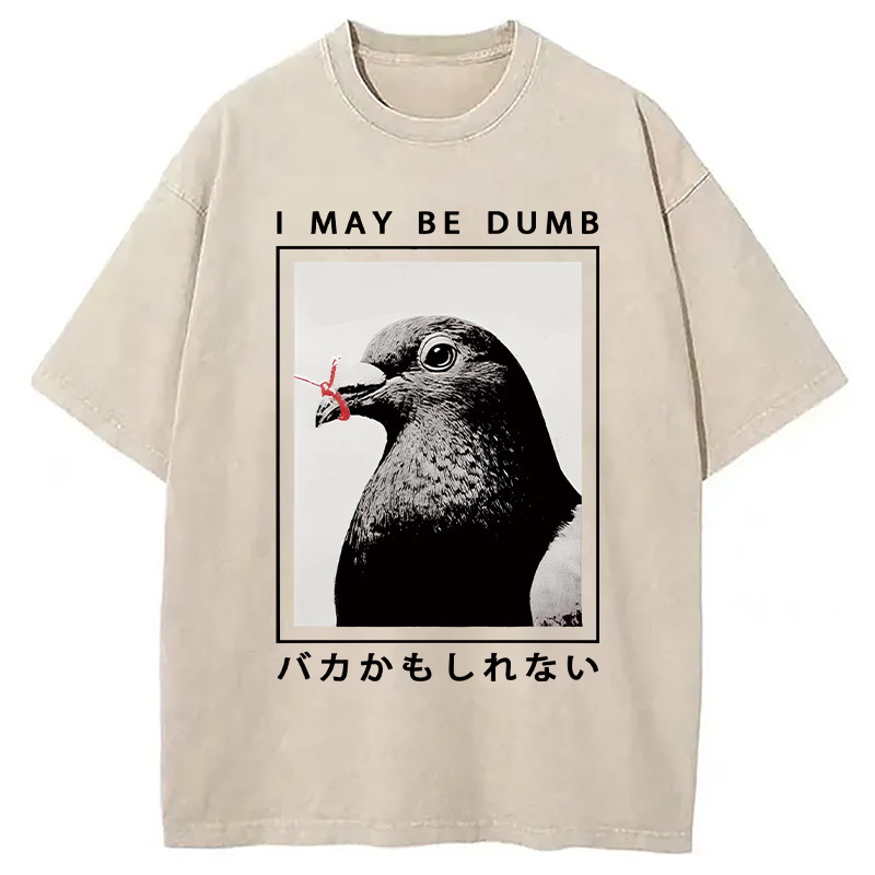 I May Be Dumb Funny Washed T-Shirt Funny Aesthetic Trendy Apparel Gifts For Sister I May Be Dumb Funny Washed T-Shirt Funny Aesthetic Trendy Apparel Gifts For Sister