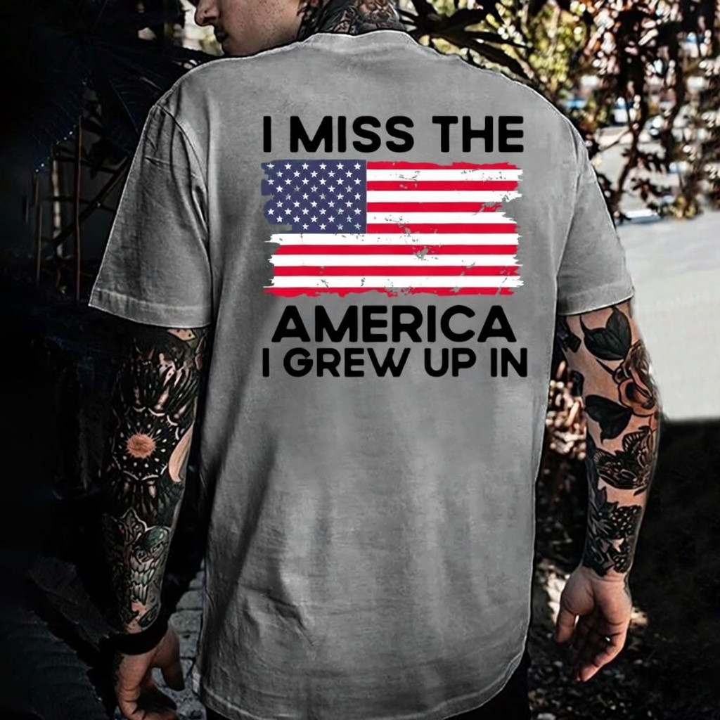 I Miss The America T-Shirt I Grew Up In Clothing Gift Ideas For Patriots