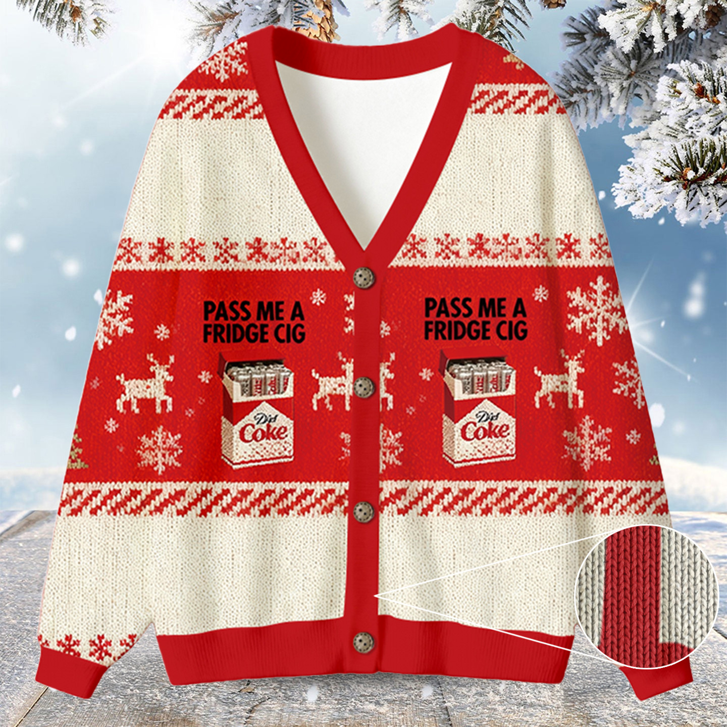 I Need A Diet Coke Christmas Ugly Cardigan Cute Xmas Clothes Gifts For Teenage Girls