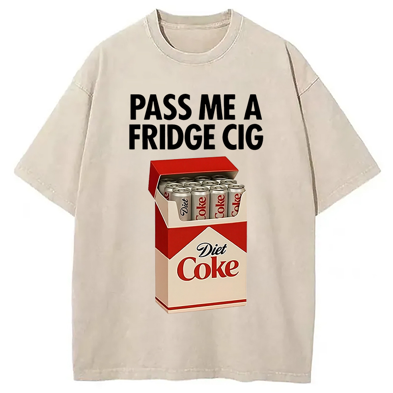 I Need A Diet Coke Washed T-Shirt Retro Humor Graphic Top Gifts For Friends