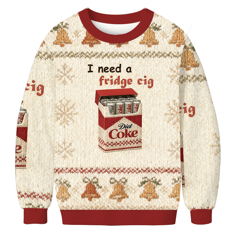 I Need A Fridge Cig Christmas Ugly Sweatshirt Festive Xmas Winter Sweater Gift Ideas I Need A Fridge Cig Christmas Ugly Sweatshirt Festive Xmas Winter Sweater Gift Ideas