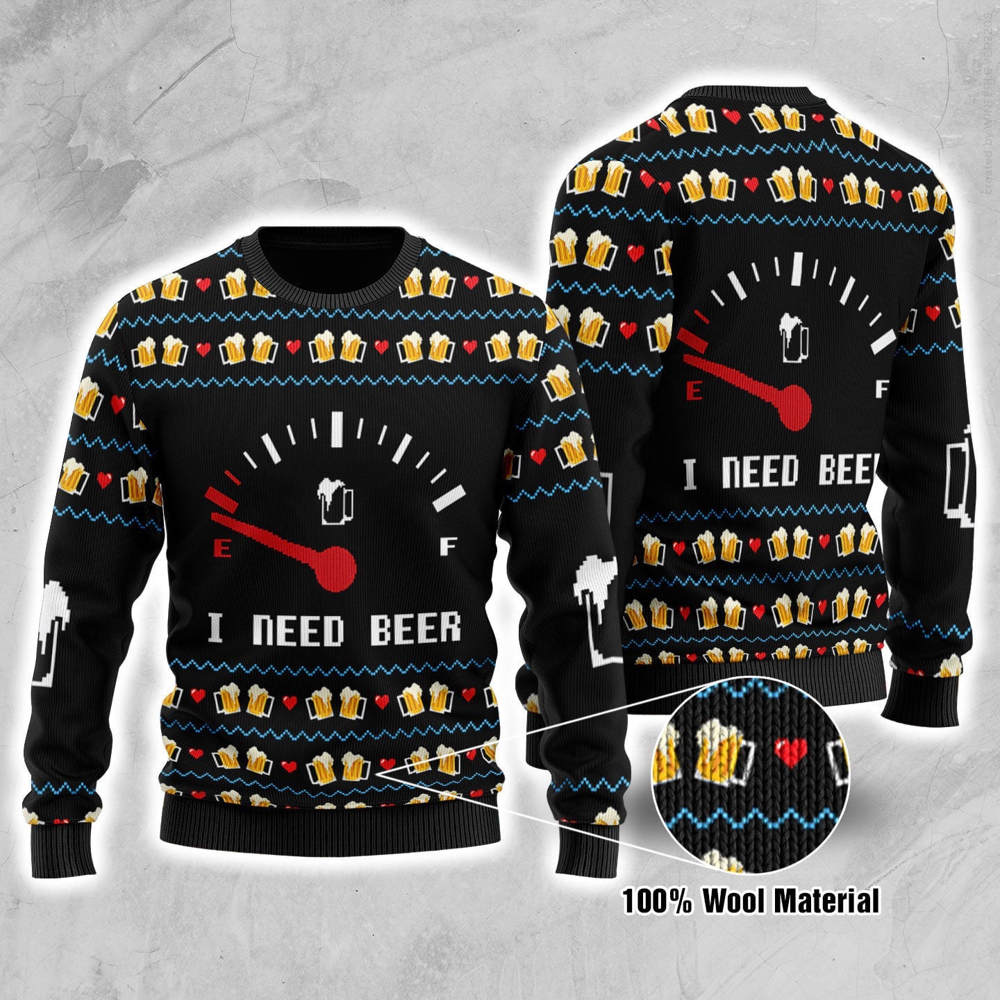 I Need Beer Ugly Sweater Funny Beer Graphic Tee Best Christmas Gift For Husband 2024