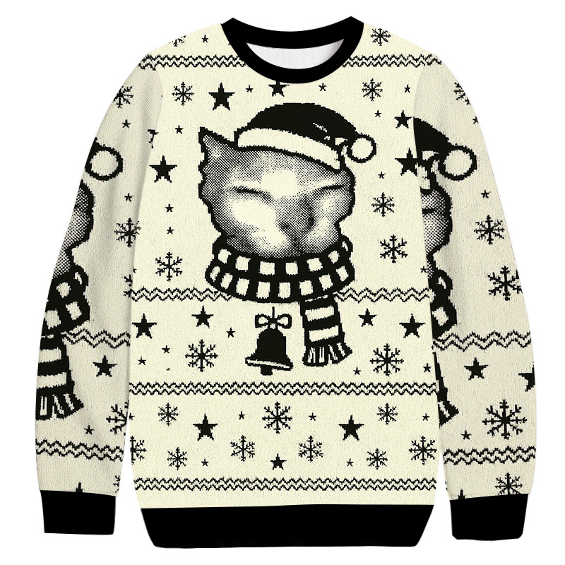 I Need Ibuprofen Funny Cat Meme Christmas Ugly Sweatshirt Festive Xmas Winter Sweater Gift Ideas