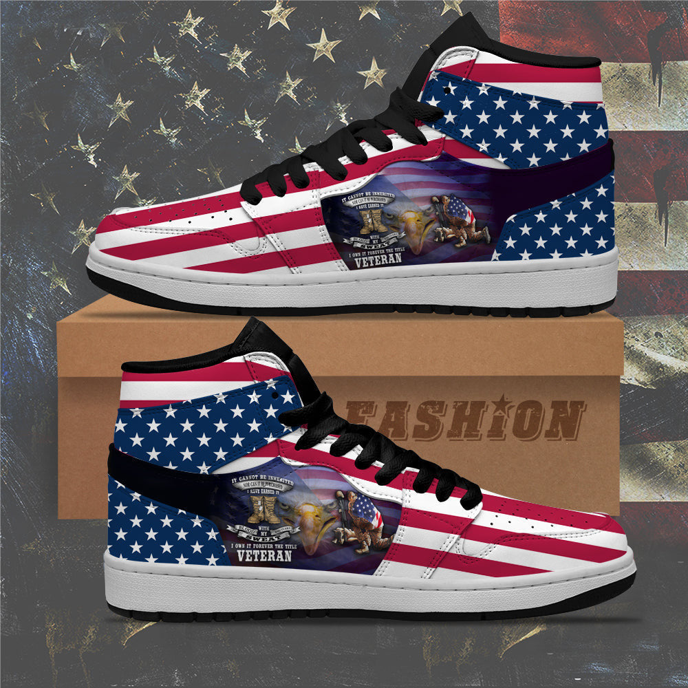 I Own It Forever The Title Veteran Sneakers Honoring Veterans Patriotic USA Flag Shoes I Own It Forever The Title Veteran Sneakers Honoring Veterans Patriotic USA Flag Shoes