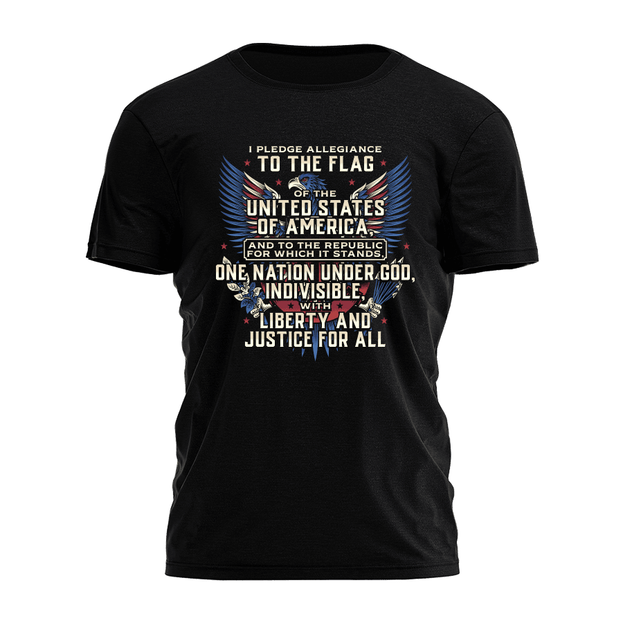 I Pledge Allegiance To The Flag Of The United States T-Shirt USA Patriotic Shirts Dad Gifts