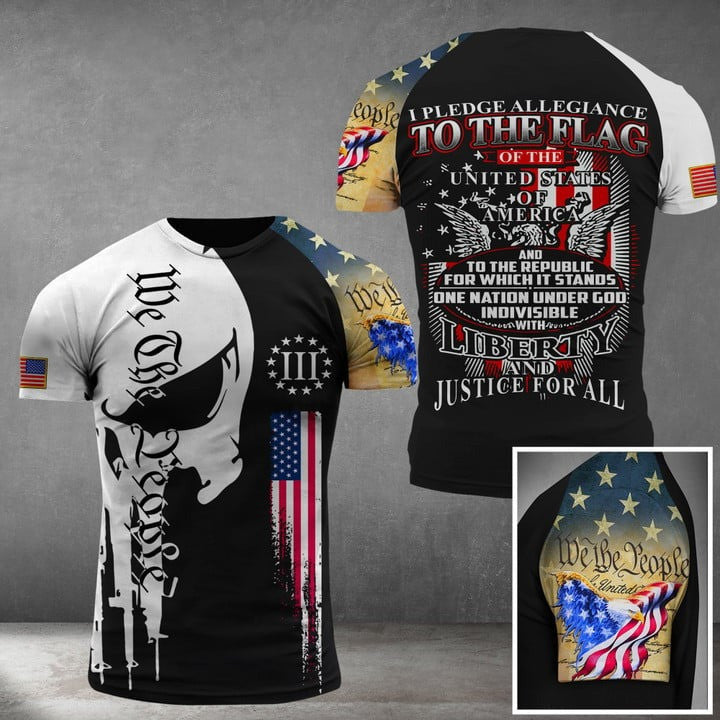 I Pledge Allegiance To The Flag T-Shirt We The People Patriots Shirt Mens Gifts For Husband I Pledge Allegiance To The Flag T-Shirt We The People Patriots Shirt Mens Gifts For Husband