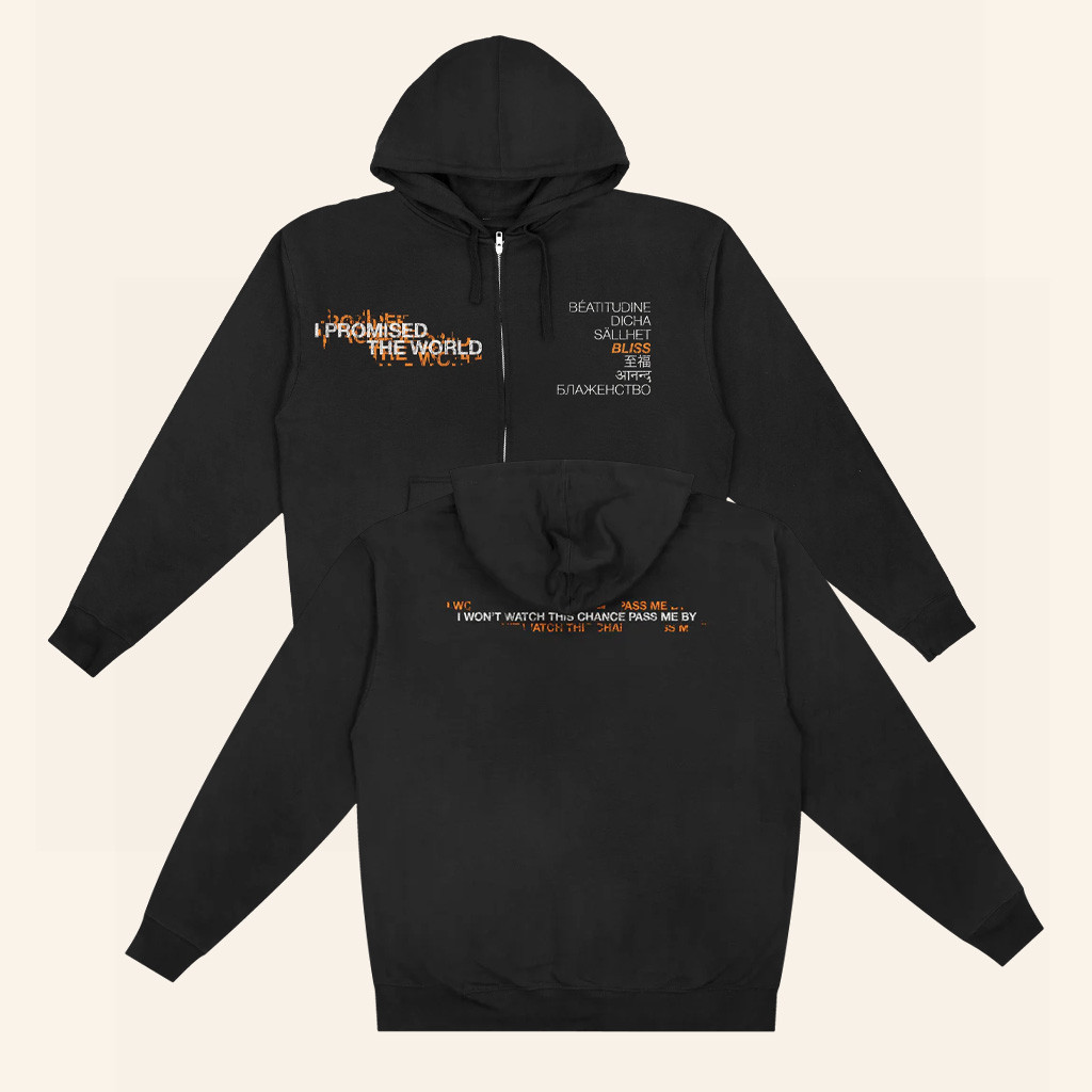 I Promised The World Merch 7 Languages Zip Hoodie Dad Christmas Gifts