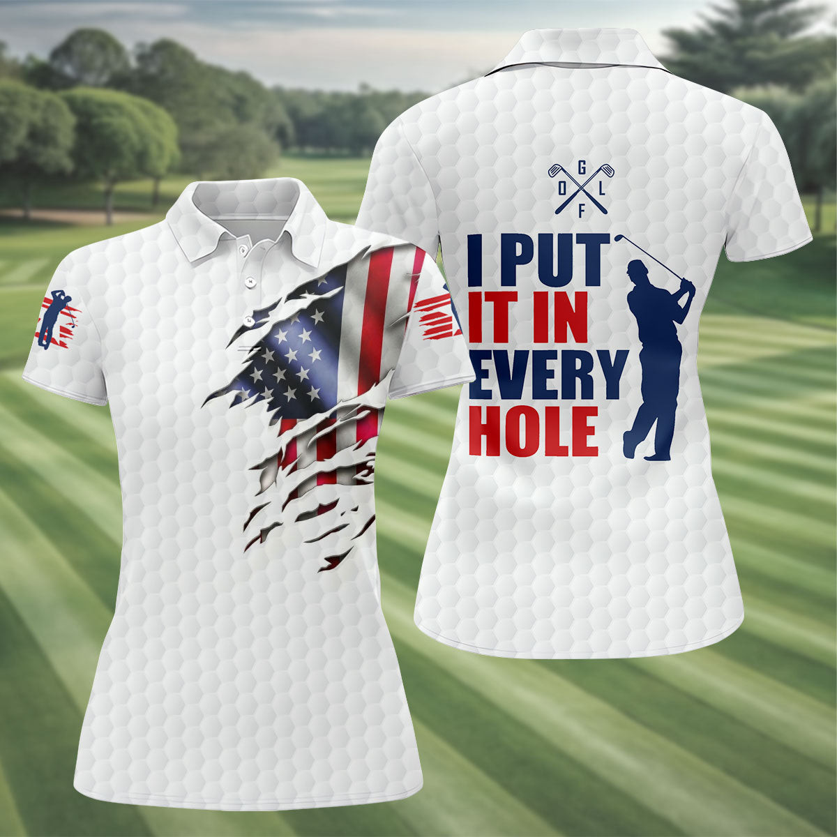 I Put It In Every Hole Golf Polo Shirt Womens Golf Clothes Perfect Gift For Golfers