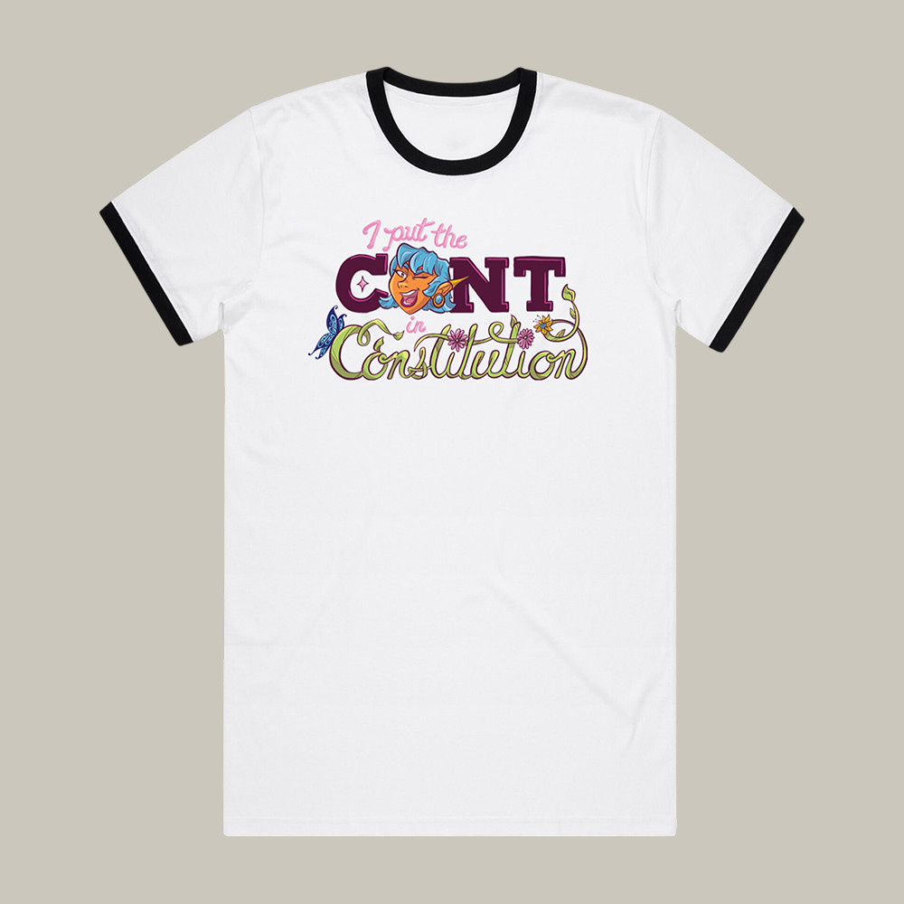 I Put the Cont In Constitution Ringer T-Shirt Dropout Merch Unique Gift For Girlfriend