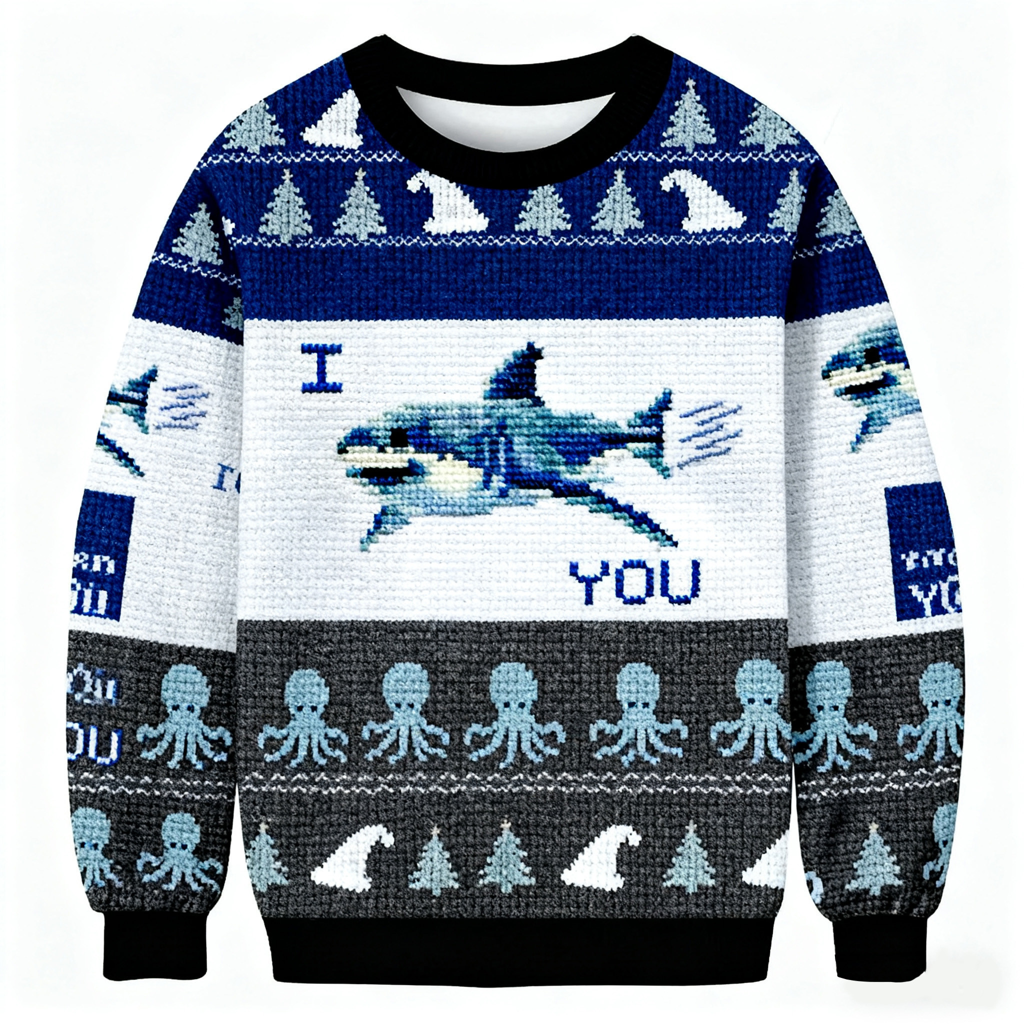 I Shark You Christmas Ugly Sweater Winter Clothing Christmas Gift For Shark Lovers
