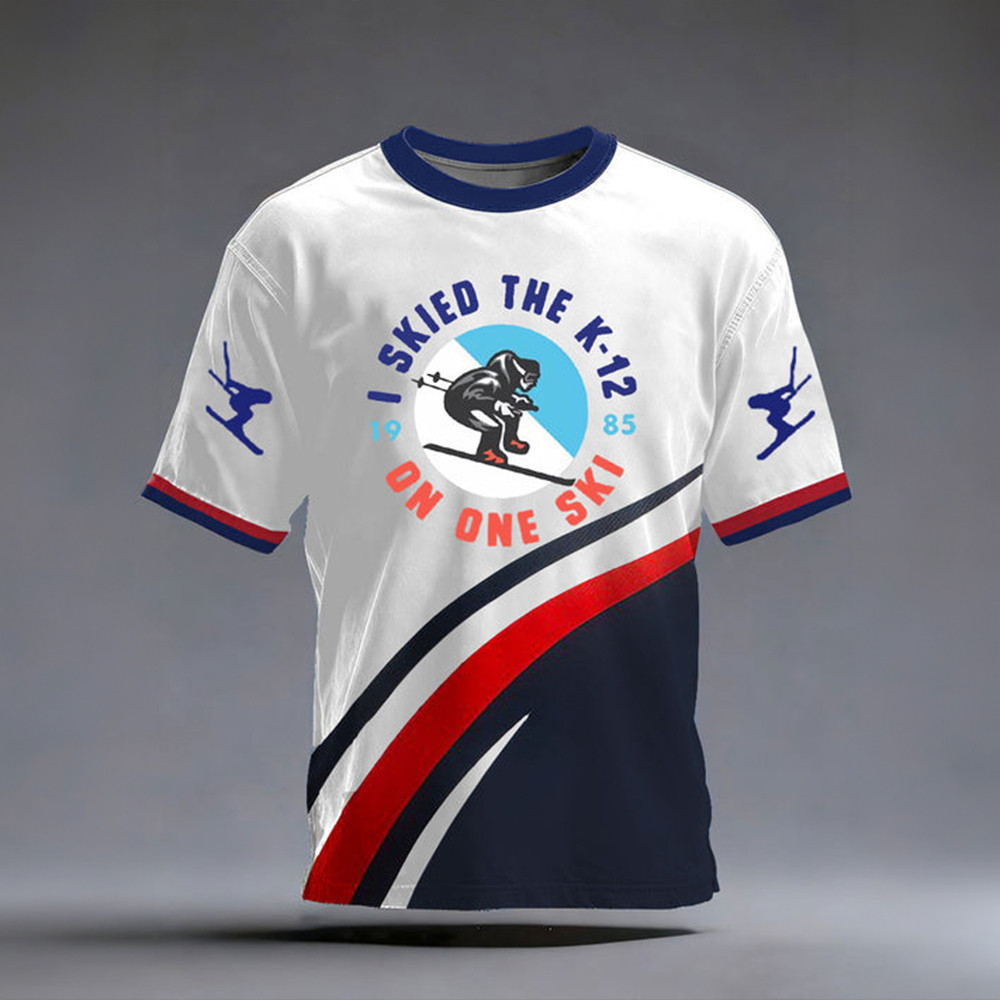 I Skied The K 12 On The Sky T-Shirt Winter Olympic Milano Cortina Clothes Fan Gear