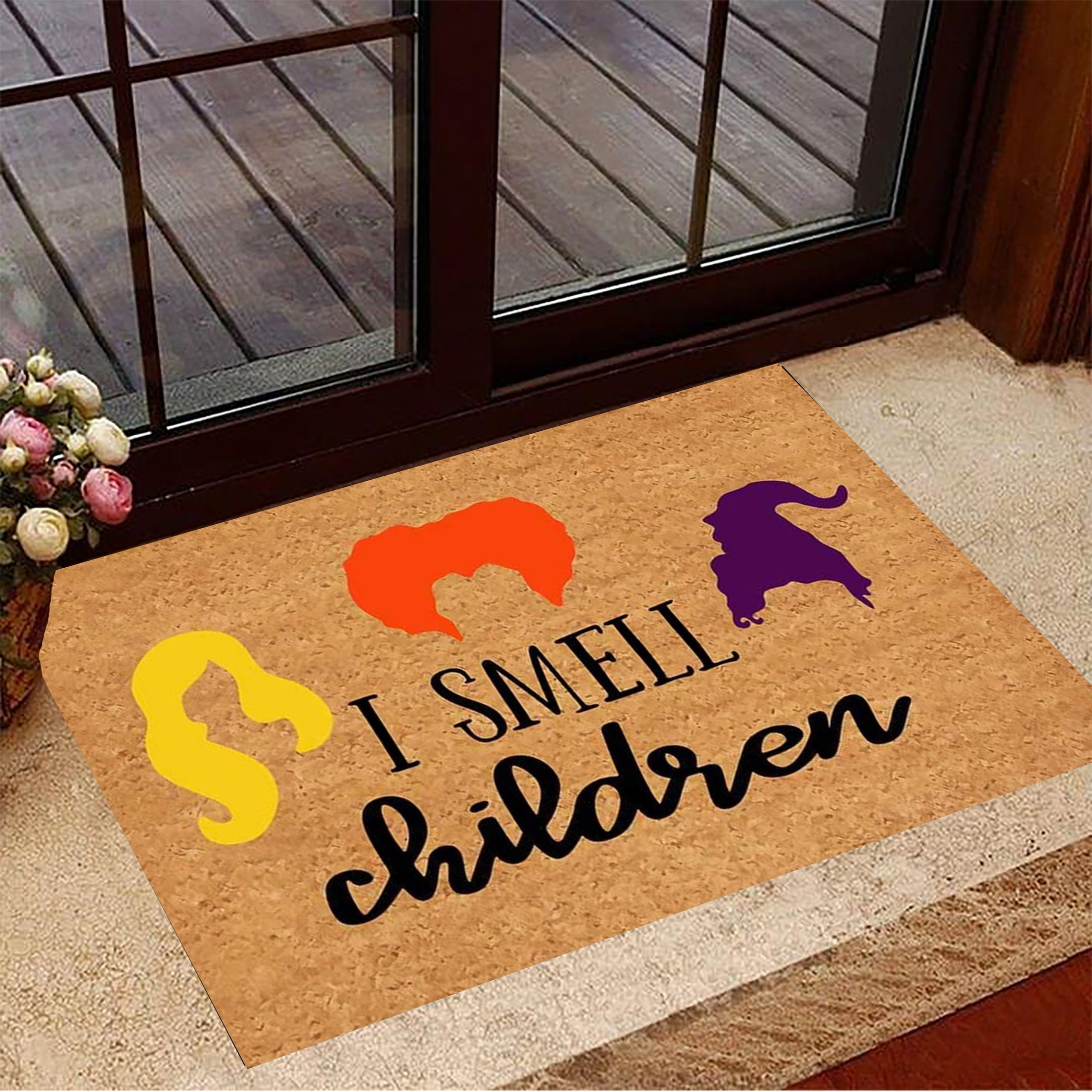 I Smell Children Halloween Mat Doormat Hocus Pocus Halloween Floor Mat Decorative