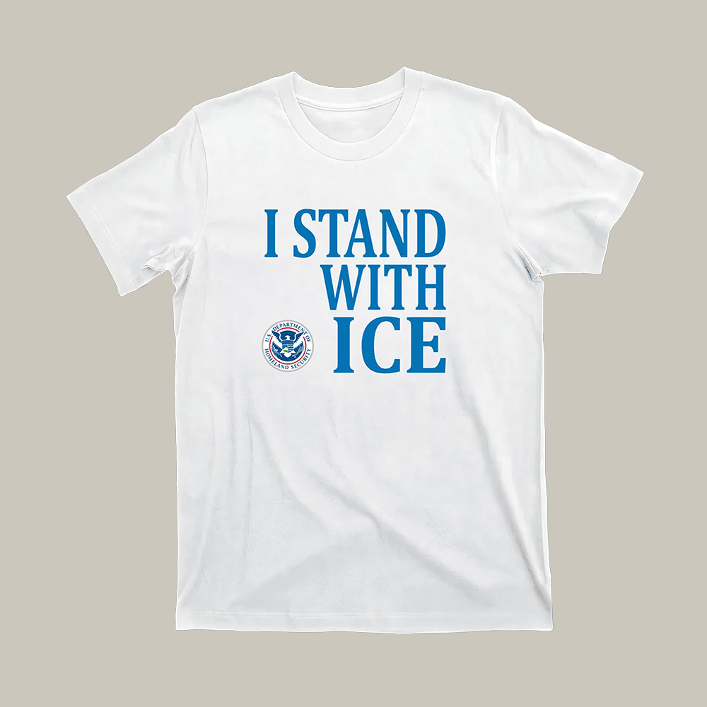 I Stand With ICE T-Shirt Abolish ICE Clothes Unique Gifts For Brothers