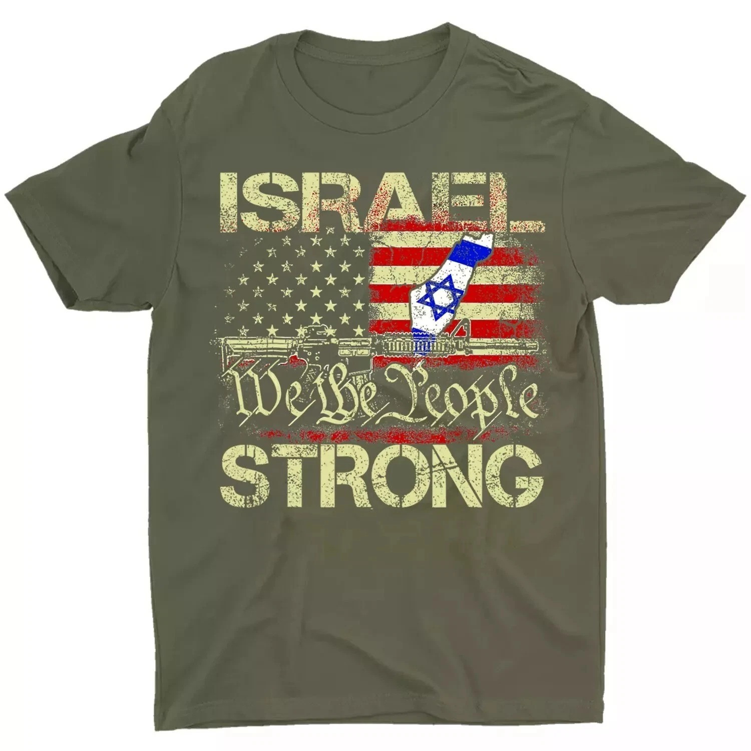 I Stand With Israel American Israeli Flag Shirt Support Israel T-shirt Dad Gifts