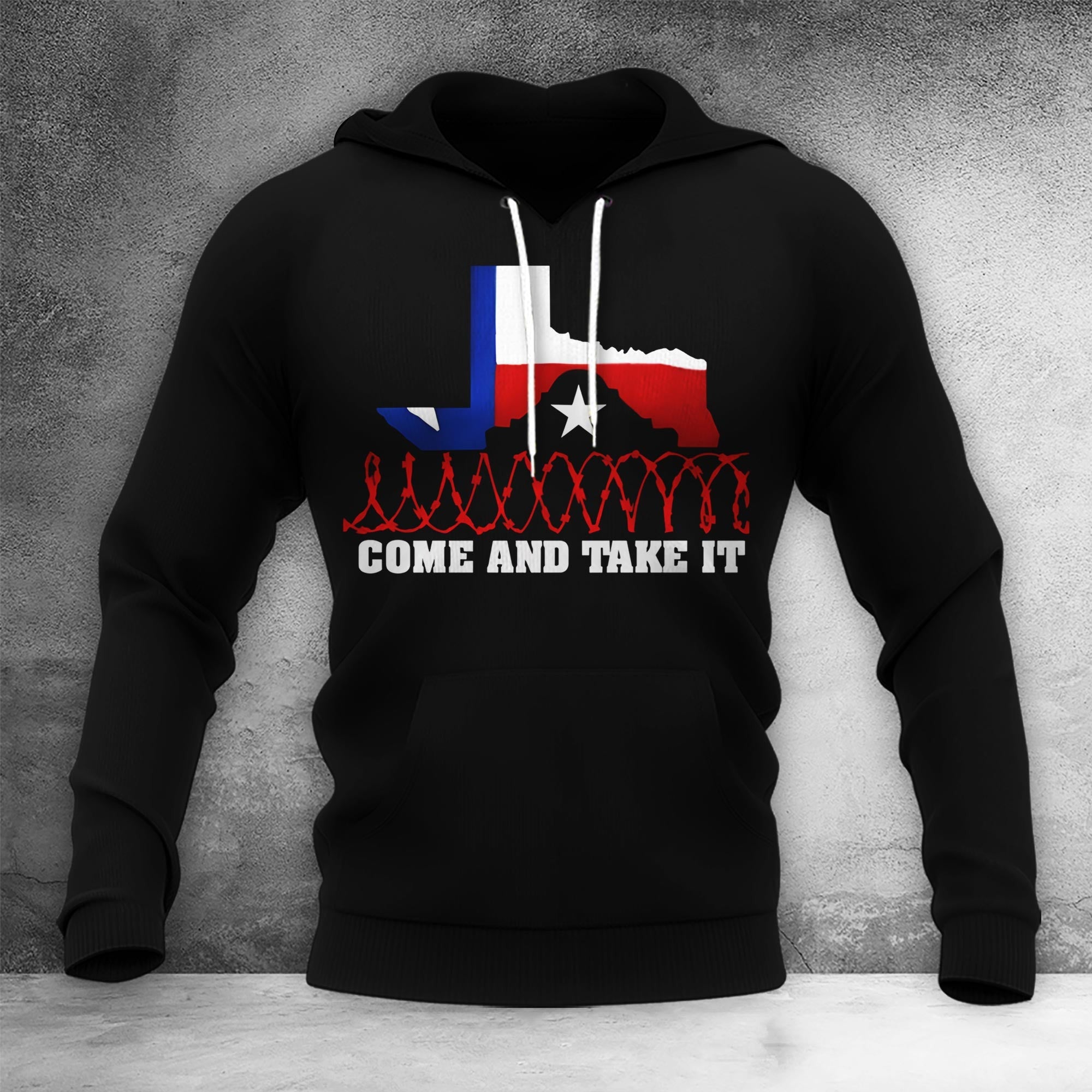 I Stand With Texas Hat Come Take It Barbed Wire Hat