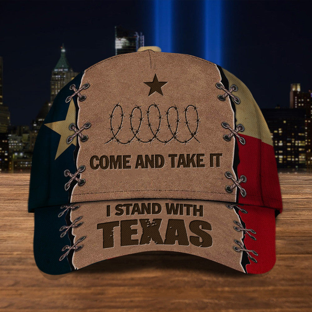 I Stand With Texas Hat Come Take It Barbed Wire Hat MAGA Merch Texas Flag Hat I Stand With Texas Hat Come Take It Barbed Wire Hat MAGA Merch Texas Flag Hat