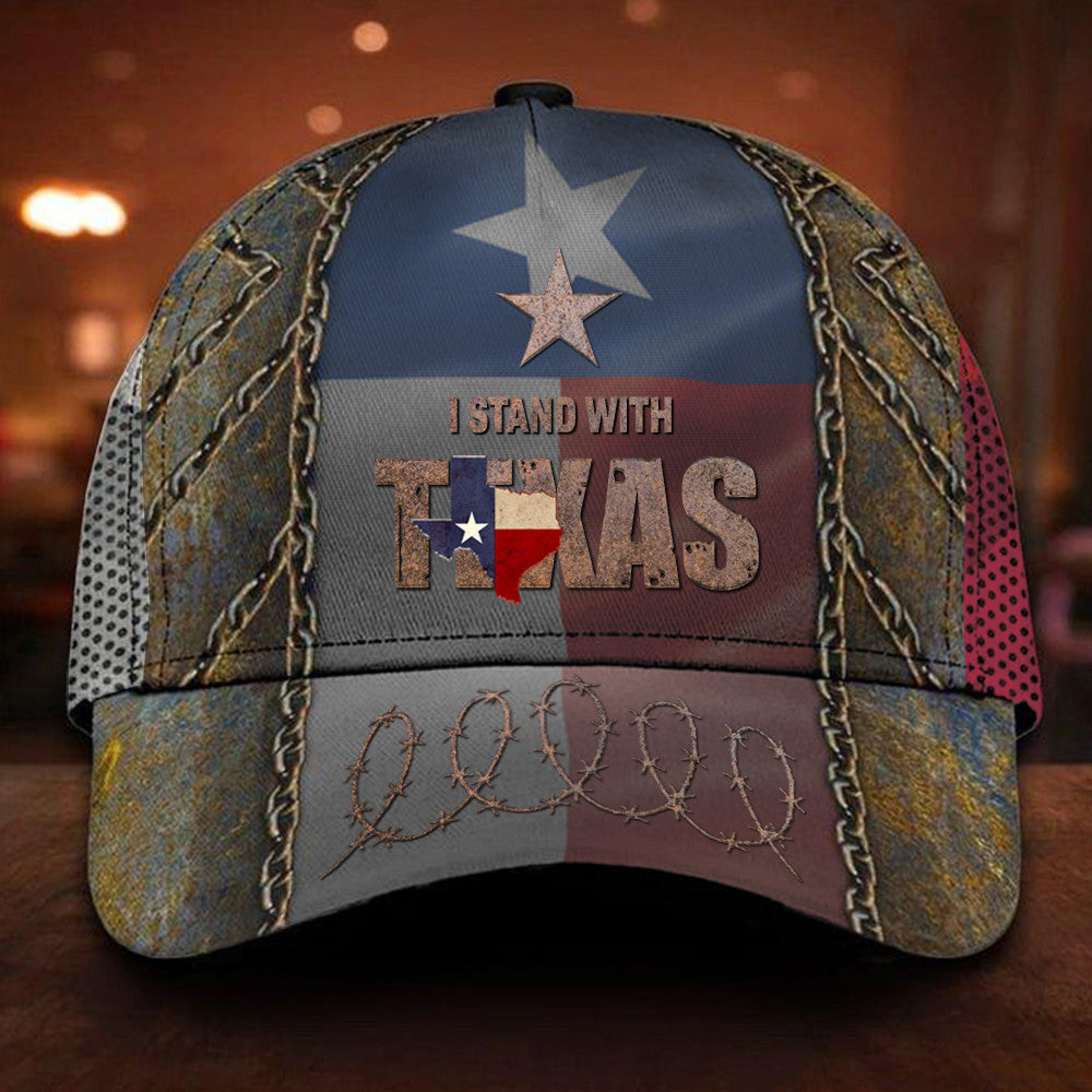 I Stand With Texas Hat Old Vintage Texas Barbed Wire Hat Gifts For Patriots I Stand With Texas Hat Old Vintage Texas Barbed Wire Hat Gifts For Patriots