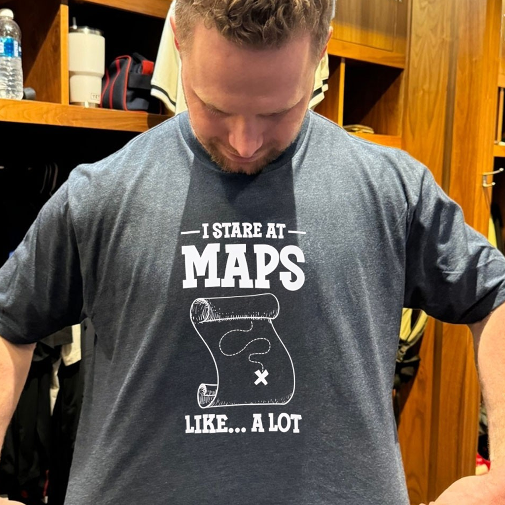 I Stare At Maps Like A Lot Shirt Birthday Present For Husband