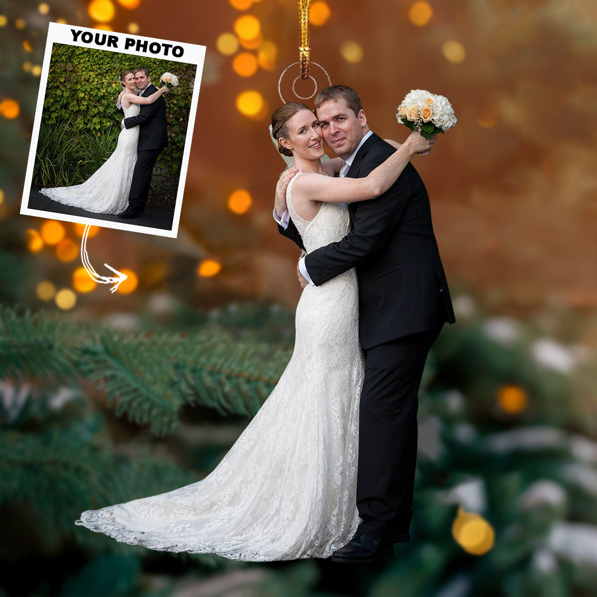 I Still Remeber The Day We Married Personalized Photo Mica Ornament Gift For Couple Family