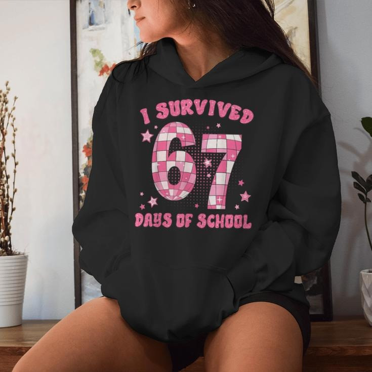 I Survived 67 Days Of School Hoodie Glitter Disco Clothes Gifts For Students