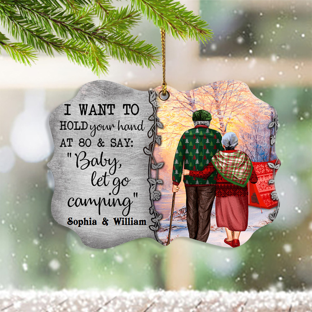 I Want To Hold Your Hand At 80 Ornament Xmas Tree Ornaments Hanging Christmas Decor