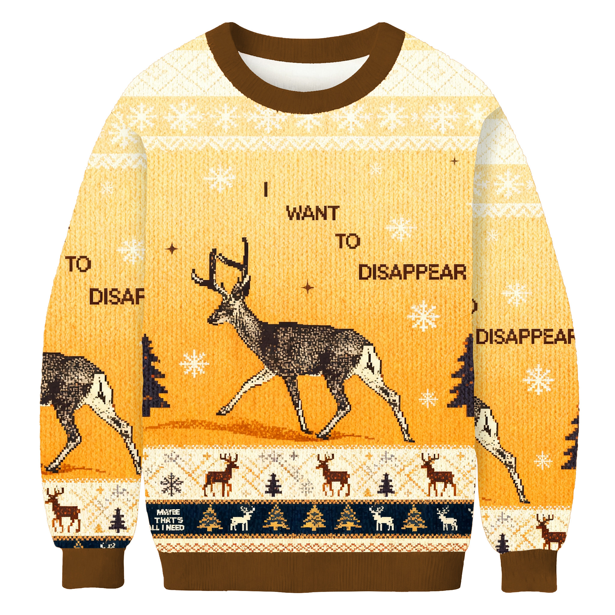 I Want To Transform Into A Deer Christmas Ugly Sweater Xmas Outfits Unique Christmas Gifts