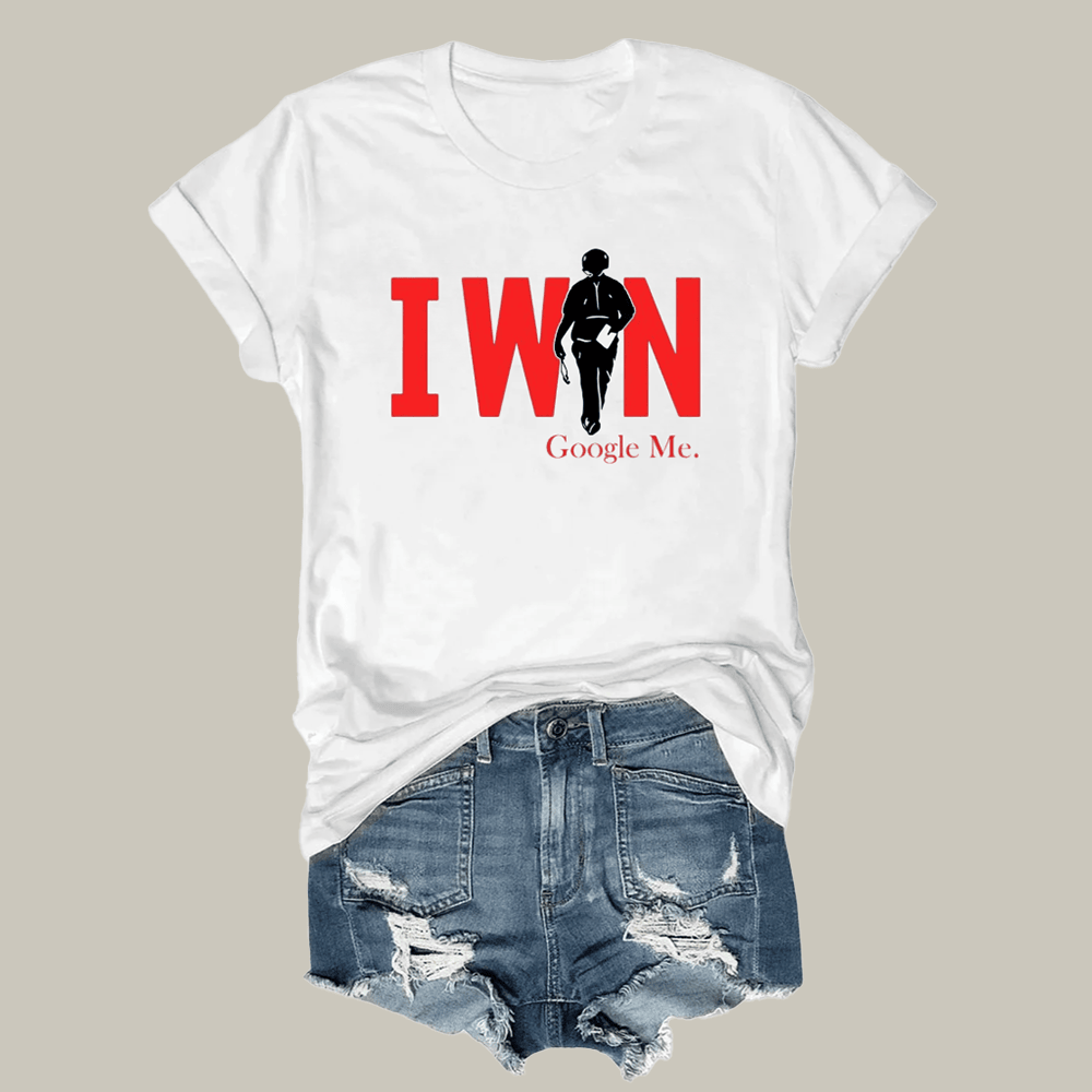 I Win Google Me Curt Cignetti Indiana Hoosiers T-Shirt IU Football National Champions Clothes